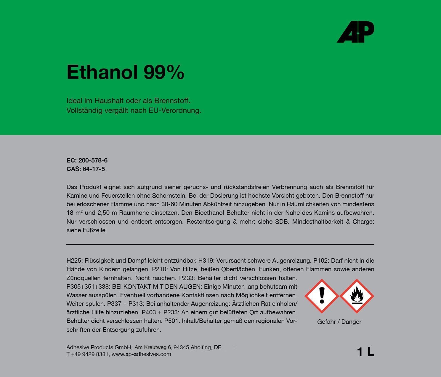 Ethanol 99%, 1l